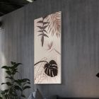 Painting with Tropical Motif Made with Laser Made in Italy - Saeko Viadurini