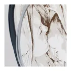 Laser Engraved Picture with Mary's Kiss to Jesus Made in Italy - Sylvie Viadurini