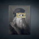 Printed Canvas Wall Picture with Gold Leaf Detail Made in Italy - Vinci Viadurini