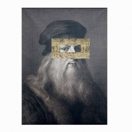 Printed Canvas Wall Picture with Gold Leaf Detail Made in Italy - Vinci Viadurini
