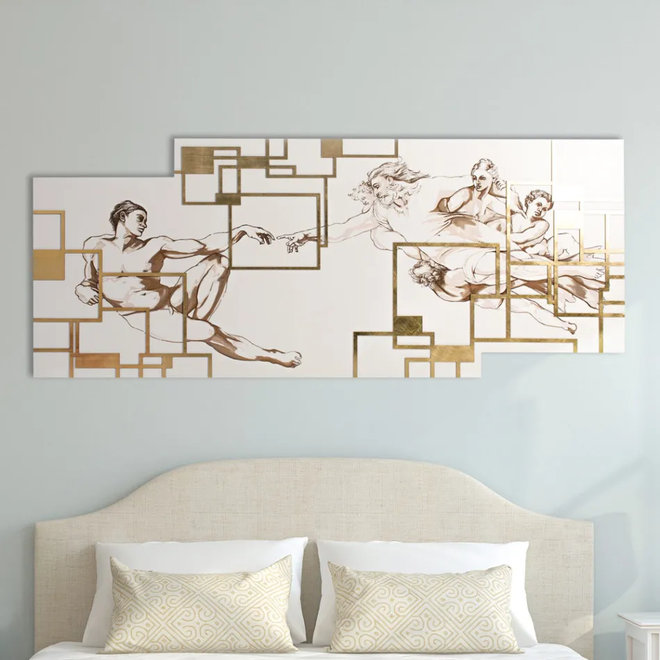 Picture Made with Laser that Depicts the Made in Italy Creation - Pirucchio Viadurini