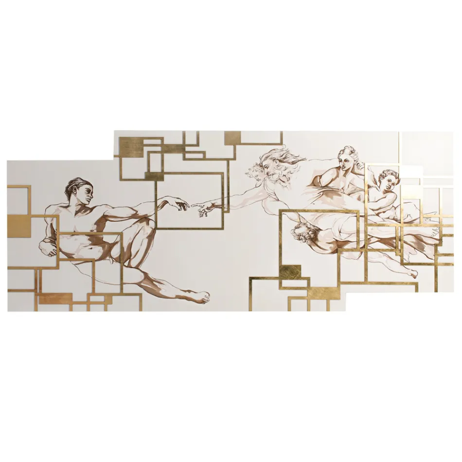 Picture Made with Laser that Depicts the Made in Italy Creation - Pirucchio Viadurini