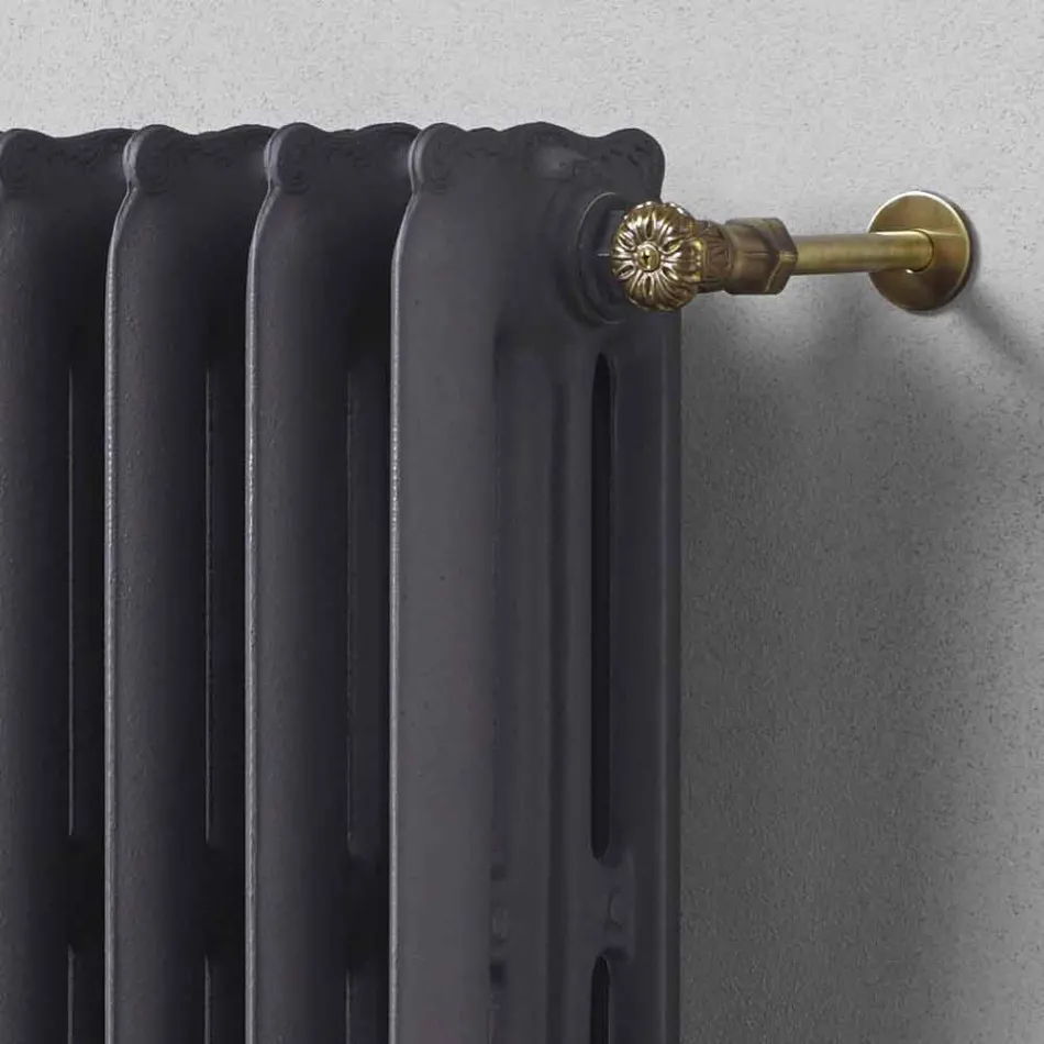 Design Radiator 5 Smooth Elements in Cast Iron from the Ground up to 1062 W - Baroque Viadurini