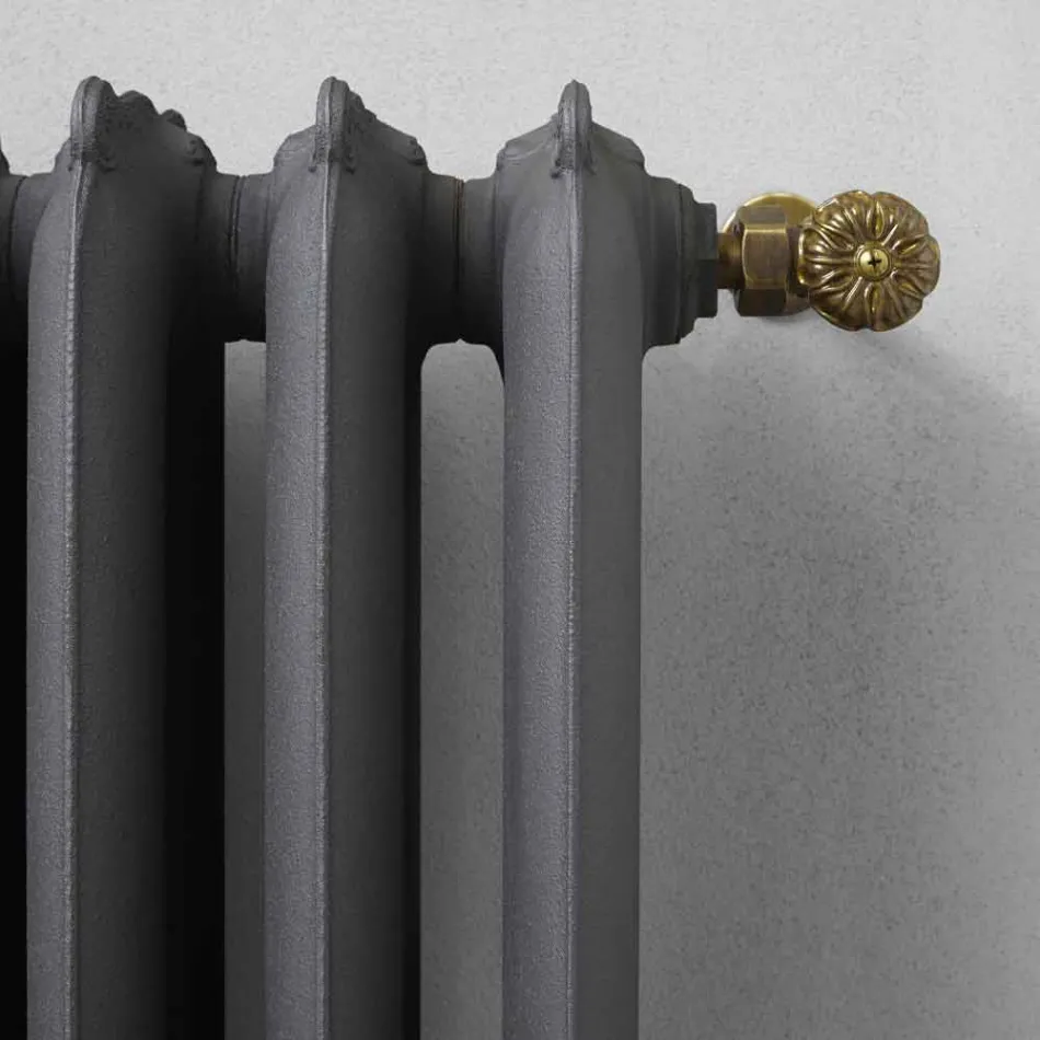 Design Radiator 5 Smooth Elements in Cast Iron from the Ground up to 1062 W - Baroque Viadurini
