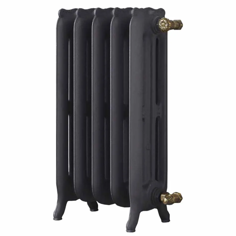 Design Radiator 5 Smooth Elements in Cast Iron from the Ground up to 1062 W - Baroque Viadurini