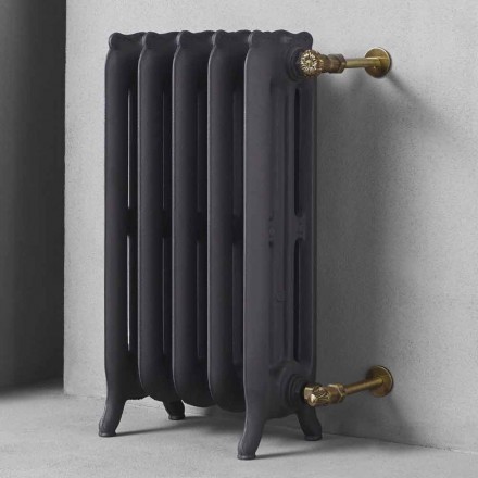Design Radiator 5 Smooth Elements in Cast Iron from the Ground up to 1062 W - Baroque Viadurini