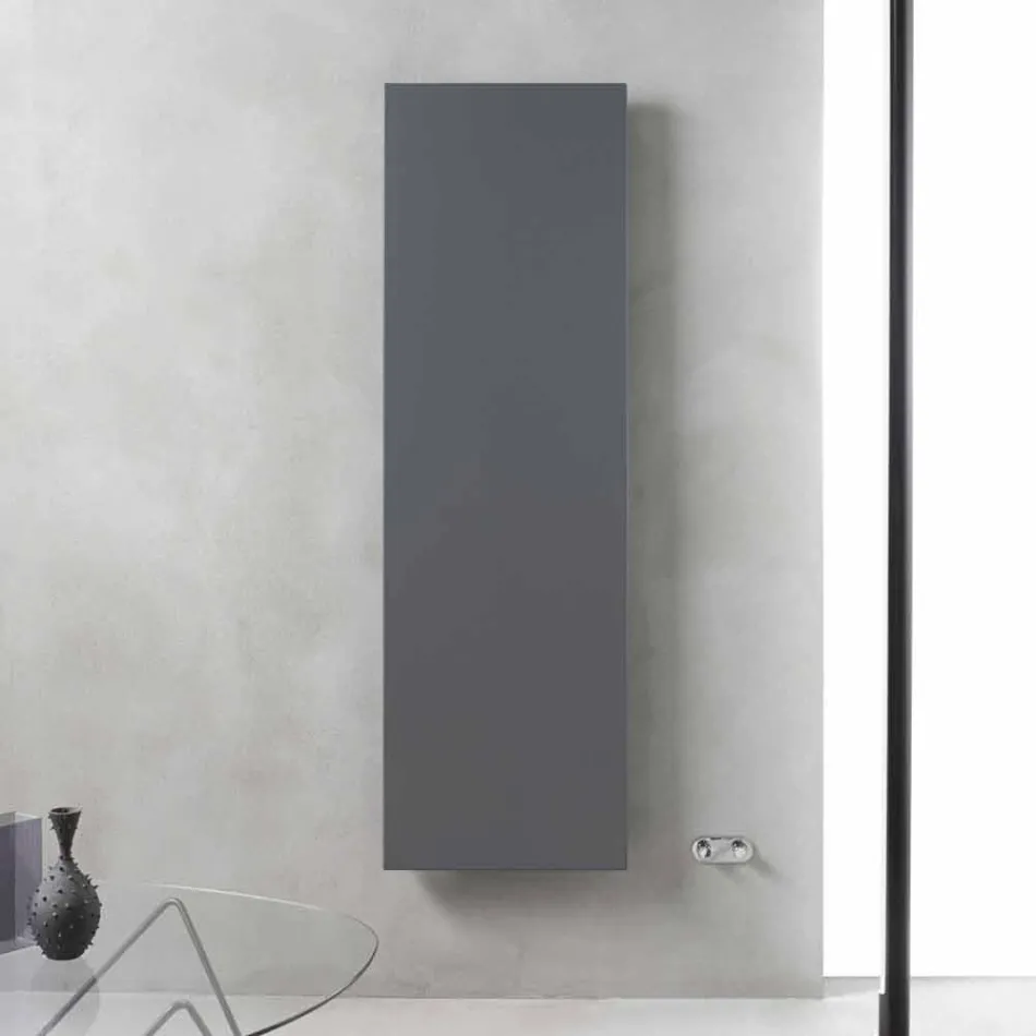 Vertical Design Radiator in Slate Gray Steel up to 626 W - Ice Viadurini