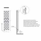 Modern Design Vertical Electric Wall Radiator up to 1000 Watt - Air Viadurini