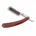 Straight Razor with Steel and Red Resin Blade Made in Italy - Mello