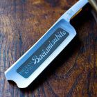 Freehand Beard Razor in Steel and Mother of Pearl Resin Made in Italy - Mello Viadurini