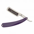 Straight Razor in Purple Resin and Steel Made in Italy - Mello