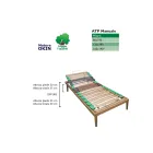 Adjustable Square and Half Bed Base in Wood Bio Energy ATP Manual - Energy Viadurini