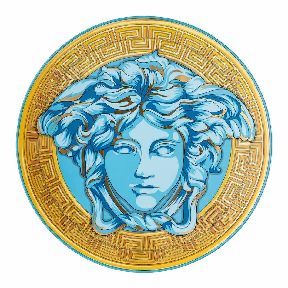 Rosenthal Versace Medusa Amplified Place Card Plate Diameter 33 cm - Medusaamplifield Viadurini