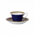Rosenthal Versace Medusa Blue modern porcelain tea mug, luxury design