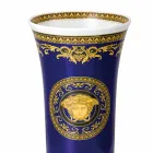 Rosenthal Versace Medusa Blue Modern design porcelain vase 26cm Viadurini