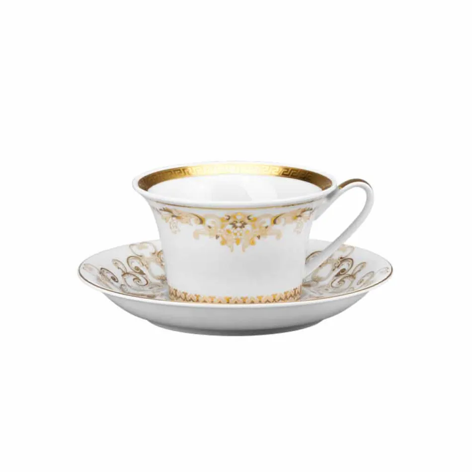 Rosenthal Versace Medusa Gala Gold set teacup cups 6 p Viadurini
