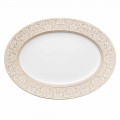 Rosenthal Versace Medusa Gala luxury porcelain oval plate 40 cm