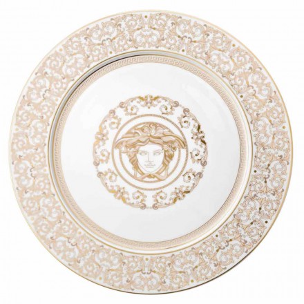 Rosenthal Versace Medusa Gala Plate 33cm in porcelain Viadurini