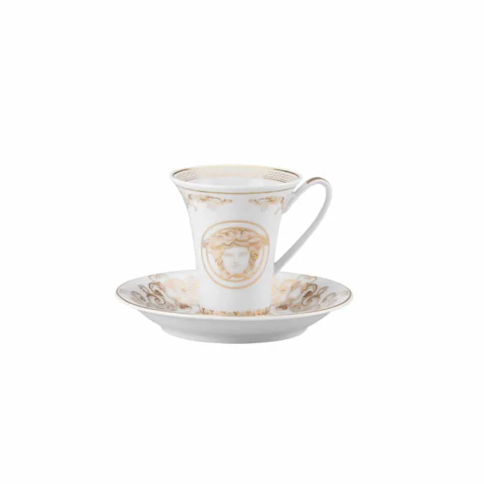 Rosenthal Versace Medusa Gala set espresso cups 6 pieces in porcelain Viadurini
