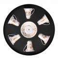 Rosenthal Versace Medusa Gala Espresso cup with saucer, set of 6 pcs.