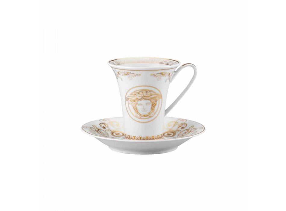 Rosenthal Versace Medusa Gala High coffee cup of porcelain design Viadurini