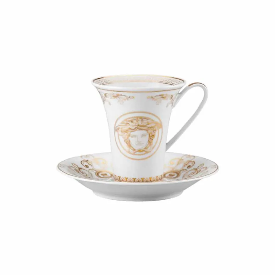 Rosenthal Versace Medusa Gala High coffee cup of porcelain design Viadurini