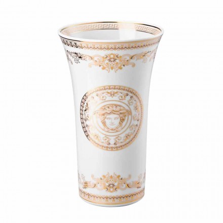 Rosenthal Versace Medusa Gala Porcelain design vase h 26cm Viadurini