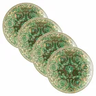 Rosenthal Versace Medusa Garland 4 Dinner Plates Diameter 17 cm - Christmas Viadurini