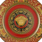 Rosenthal Versace Red Medusa Plate holder 30cm in porcelain Viadurini