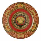 Rosenthal Versace Red Medusa Plate holder 30cm in porcelain Viadurini