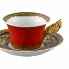 Rosenthal Versace Medusa Rosso Teacup modern design porcelain Viadurini