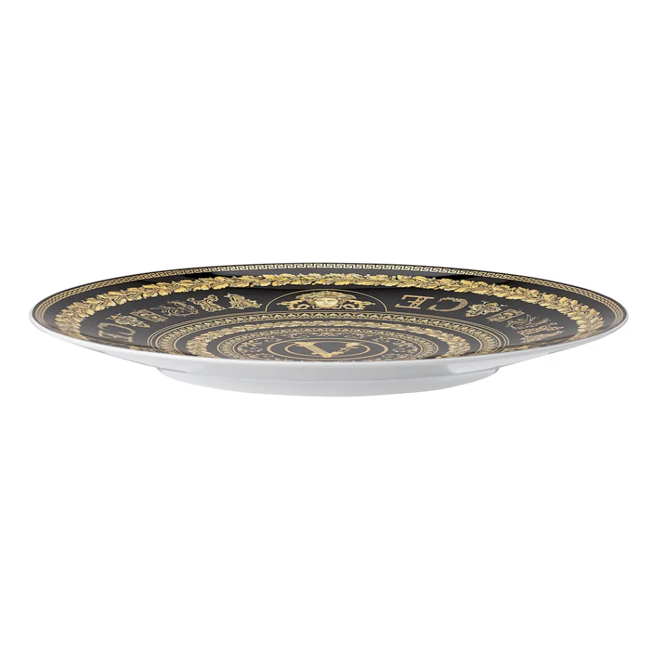 Rosenthal Versace Virtus Gala Placeholder Plate Diameter 33 cm in Porcelain - Baroque Viadurini