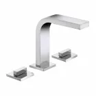 Modern Design Bathroom Sink Mixer with 3 Metal Holes - Etto Viadurini