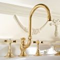 Vintage High Mouth Wash Basin Taps in Brass Made in Italy - Katerina