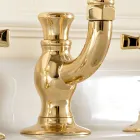 Vintage High Spout Basin Tap in Brass Made in Italy - Katerina Viadurini