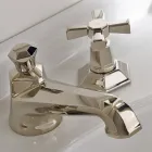VIntage Design Countertop Basin Tap in Brass Made in Italy - Silvana Viadurini