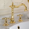 Vintage Design 3-Hole Brass Basin Faucet Made in Italy - Ursula