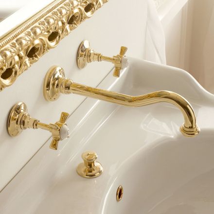 Design and Vintage Wall Mounted Washbasin/Sink Taps Made in Italy Viadurini