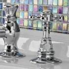 Vintage 3-Hole Basin Tap in Vintage Brass Made in Italy - Elisea Viadurini