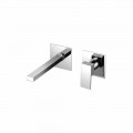 Wall Mounted Mixer Tap for Modern Bathroom Washbasin Made in Italy - Panela