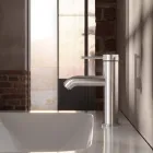 Single Lever Basin Mixer Tap Brass Round Design - Antilio Viadurini