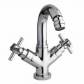 Single Hole Bidet Tap with Chrome Brass Drain Made in Italy - Zumbo