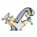 Single-Hole Brass Bathroom Basin Faucet with Made in Italy Drain - Lisca