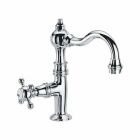 Design Mono-water Bathroom Basin Faucet in Brass Made in Italy - Binsu Viadurini