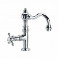 Design Mono-water Bathroom Basin Faucet in Brass Made in Italy - Binsu