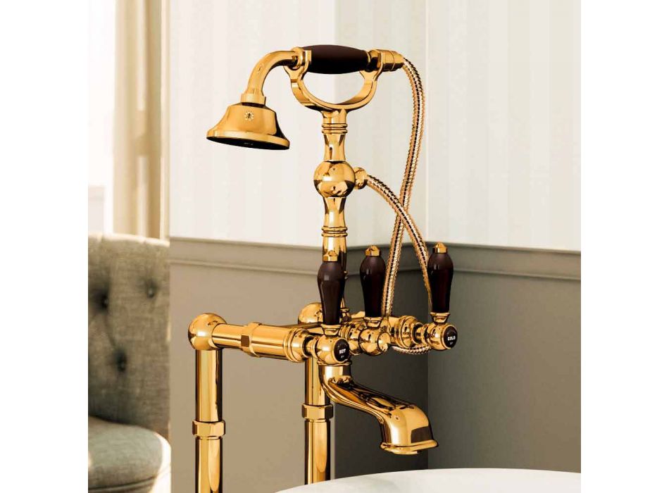 Classic Brass Bathtub Faucet Made in Italy - Riko