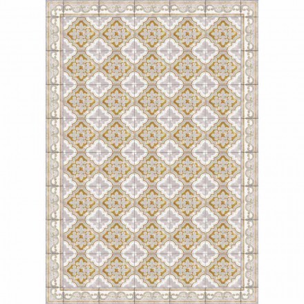 Table Runner of Colorful Patterned Design in Pvc and Polyester - Dorado Viadurini