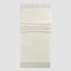 Linen Table Runner with Lace, Luxury Design in 2 Colors - Farnese Viadurini