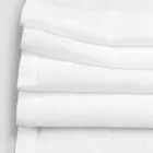 Linen Table Runner with White Lace Italian Luxury Quality - Farnese Viadurini