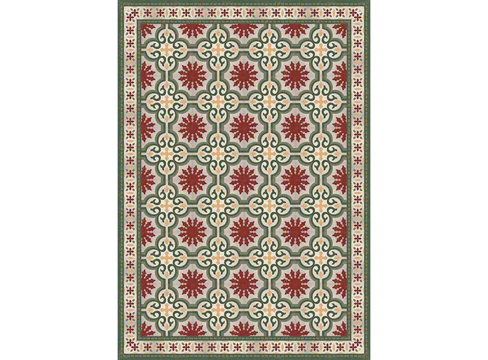 Table Runner Colored Red, Black or Green in Pvc and Polyester - Coria Viadurini